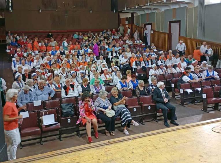 Účastníci krajskej prehliadky vo Vrútkach